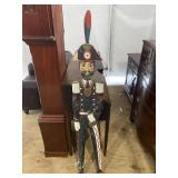 WOODEN CARVED CONTEMPORARY SOLDIER