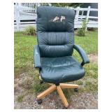 DUCKS UNLIMITED? LEATHER OFFICE CHAIR