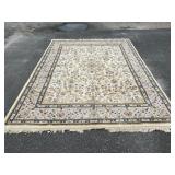 10FT 9IN X 7FT 10IN LARGE HANDMADE ROOMSIZE RUG