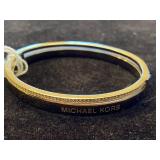 SIGNED MICHAEL KORS HINGED BRACELET
