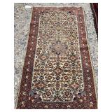 4FT 11IN X 2FT 9 IN ANTIQUE HANDMADE RUNNER