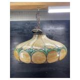 ANTIQUE TIFFANY STYLE LARGE HANGING LIGHT