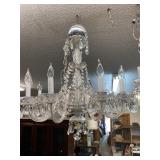 10 ARM CRYSTAL CHANDELIER