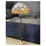 TALL TIFFANY STYLE 2 BULB FLOOR LAMP