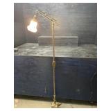 ANTIQUE ORNATE METAL FLOOR LAMP