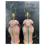 RARE CHAPMAN PORCELAIN LILY LAMPS