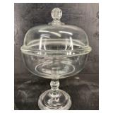 ANTIQUE EARLY AMERICAN PATTERN GLASS COVERED