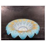 ANTIQUE MOUNT WASHINGTON BLUE OPAQUE BRIDES