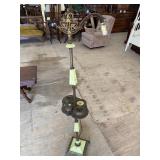 RARE GREEN ONYX SMOKING STAND FLOOR LAMP