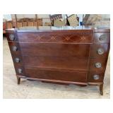 MAHOGANY INLAID 3 DRAWER CHEST