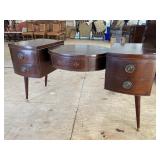 RARE SHAPED MAHOGANY VANITY/DESK