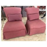 PR OF HENREDON LARGE UPHOLSTERED DECORATOR CHAIRS