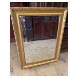 GOLD ITALIAN CARVED BEVELED MIRROR