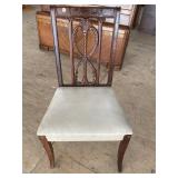 MAHOGANY CARVED BEDROOM CHAIR