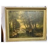 MID CENTURY OIL ON CANVAS