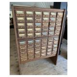 60 DRAWER MIDCENTURY CARD CATALOG
