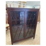MAHOGANY 2 DOOR BOOKCASE