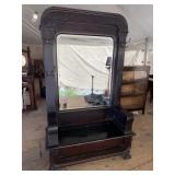 EXTRA LARGE MAHOGANY HALLTREE