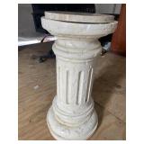 MARBLE TOP CHALK COLUMN PEDESTAL