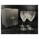 SET OF 4 WATERFORD ARAGLIN 10 OZ GOBLETS