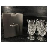 SET OF 4 WATERFORD ARAGLIN 10 OZ GOBLETS