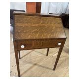 OAK SLANT FRONT DESK