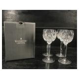 SET OF 4 WATERFORD LISMORE HOCK GLASSES