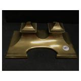 BRASS INKWELL WITH INSERTS