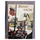 METAL MOTORCYCLE SIGN
