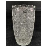 LARGE CUT GLASS VASE