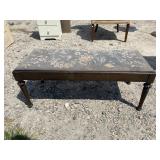 NEEDLEPOINT LIFT TOP STOOL