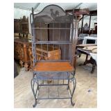 IRON BAKERS RACK WITH CHICKENS