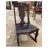 MAHOGANY BEDROOM SLIPPER ROCKER