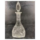7 IN CUT GLASS CRUET