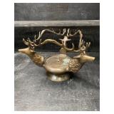 BRONZE STAG HEAD PLANT HOLDER