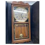 WATERBURY OAK 8 DAY CASE CLOCK