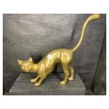 LARGE BRASS CAT