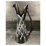 LARGE ART GLASS PITCHER