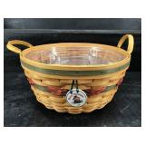 LARGE MERRY CHRISTMAS LONGABERGER BASKET