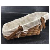 LARGE QUALITY ANGLED LONGABERGER BASKET