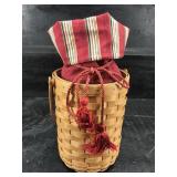 CLOTH LINED WINE CARRIER LONGABERGER BASKET