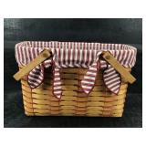 LARGE STRIPED LONGABERGER BASKET