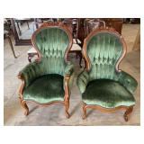 EXCEPTIONAL PAIR OF VICTORIAN STYLE CHAIRS