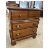 PERMACRAFT SOLID CHERRY 3 DRAWER NIGHTSTAND