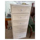 WICKER FRONT PAINTED LINGERIE CHEST