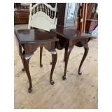 PR OF ETHAN ALLEN QUEEN ANNE DROP SIDE TABLES