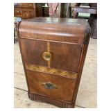 WALNUT WATERFALL NIGHTSTAND