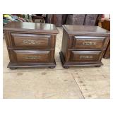 PR OF OAK MODERN NIGHTSTANDS