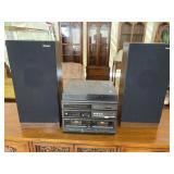 PANASONIC STEREO WITH DOUBLE CASSETTE PLAYER