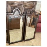 PR OF OAK MODERN MIRRORS